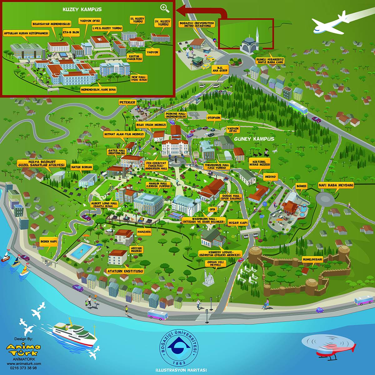 Boğaziçi University Campus Map